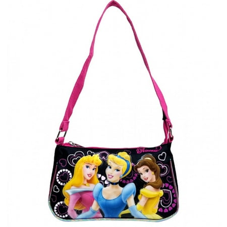 Handbag - Disney - Princess - 3 Princess Black New Hand Bag Purse Girls 31035