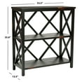 thumbnail image 3 of SAFAVIEH Lucas 2-Tier Low Etagere Distressed / Black, 3 of 4