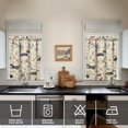 thumbnail image 4 of Dog Print Kitchen Curtains 36 Inch Short - 3 Panel Set, Cute Puppy & Floral Design, Rod Pocket Pet Lover Curtains 100% Polyester, Paw & Bone Pattern for Kitchen, Living Room, Bedroom, Easy Wash, 4 of 6