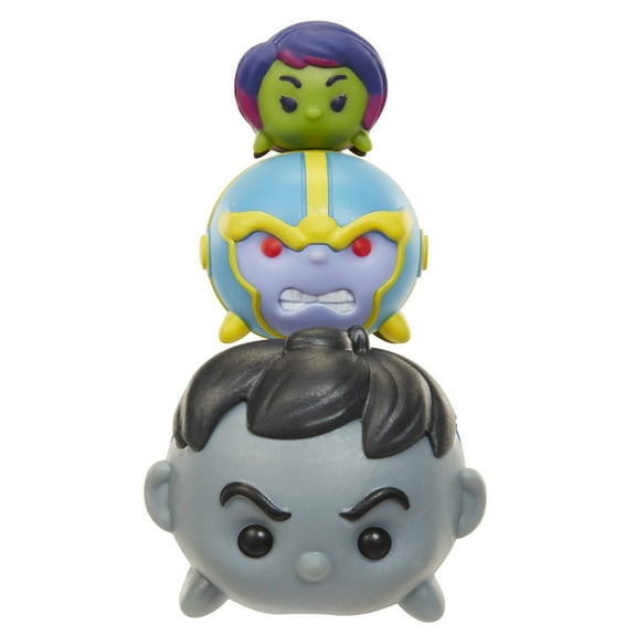 Marvel Tsum Tsum 3-Pack Figures - Hulk (Grey)/Thanos/Gamora