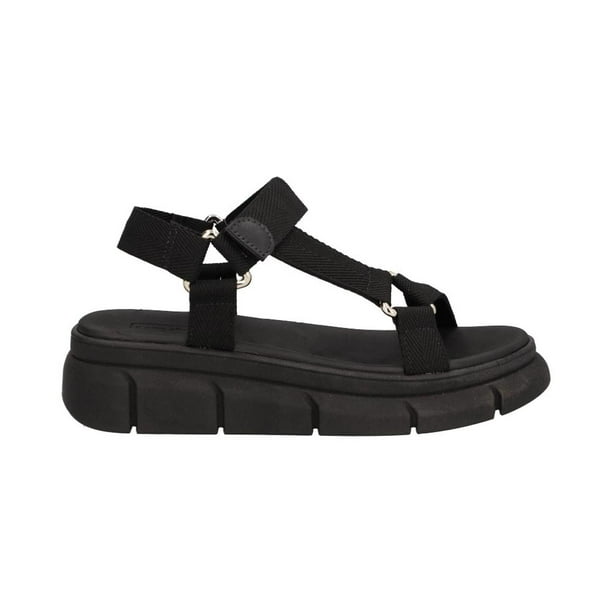 Sandalias Moleca Mujer Casual Plataforma negro 23