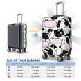 thumbnail image 5 of Easygdp Cute Animal with Cow Print Elastic and Washable Suitcase Protective Cover with Hidden Zipper Fits 18-32 inch Luggage -Medium, 5 of 8