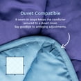 thumbnail image 3 of ViscoSoft All Seasons Down Alternative Comforter Twin/Twin XL Size - Breathable Premium Reversible Microfiber Light Blue/Dark Blue Duvet Cover Insert, 3 of 13