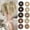 Lightest Ash Brown & Bleach Blonde, variant on Messy Bun Hair Piece,Straight Hair Buns Hair Piece Short Hair Ponytail Extensions Tousled Updo Bun Hair Pieces with Elastic Rubber Band for Women