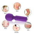 thumbnail image 2 of Personal Massager Wand Massager Powerful with 10 Vibrating Patterns,Topboutique Waterproof Body Massager Cordless USB Rechargeable for Back Neck Shoulder Sports Recovery, Purple, 2 of 8