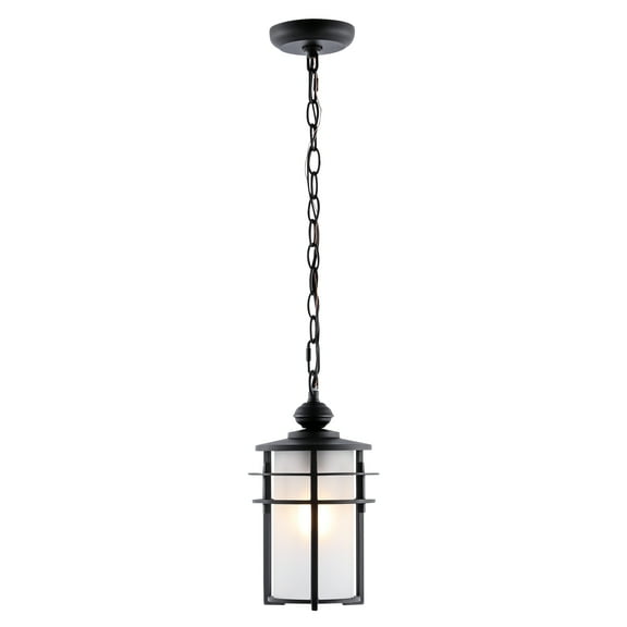 SAFAVIEH Adisyn LED Black Metal Pendant Light with Clear Shade