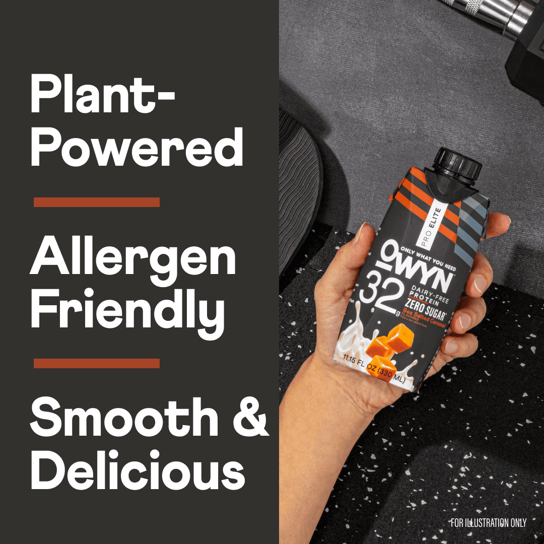 OWYN Pro Elite 32g High Protein Shakes, Sea Salt Caramel, 11.15 fl oz, 4 Count