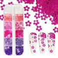 thumbnail image 1 of Uñas arte brillo polvo lentejuelas doble capa herramienta de manicura pedrería gemas decoraciones caja de reciclaje almacenamiento contenedor portátil Tan Jianjun unisex, 1 of 2