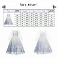 thumbnail image 2 of KAWELL Snowflake Long‑Sleeve Princess Dress with Cape, Ice‑Queen Themed Costume Gown, 2 of 5