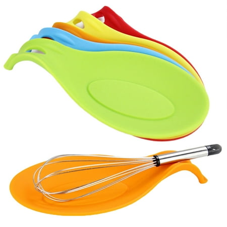 

Xyer Silicone Spoon Rest Heat Resistant Kitchen Utensil Spatula Mixer Pad Mat Holder