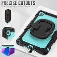 thumbnail image 6 of Case for Lenovo Tab 10.1 inch 2025 Model TB311FU TB311XU with Screen Preotector Pencil Holder Shockproof Rugged Cover with Kickstand Hand Strap Shoulder Strap, 6 of 7