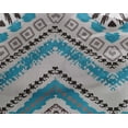 thumbnail image 5 of oneOone Georgette Viscose Iris Blue Fabric Ikat Craft Projects Decor Fabric Printed By The Yard 42 Inch Wide, 5 of 6