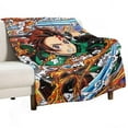 thumbnail image 2 of Demon Blanket Slayer Flannel Throw Blankets Soft Pile Cozy Plush Throw Blanket for All Seasons, 3D Printed Warm Blanket for Sofa Beds Home Decor, 2 of 10