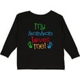 thumbnail image 3 of Inktastic MomMom Loves Me Childs Boys or Girls Long Sleeve Toddler T-Shirt, 3 of 5