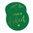 thumbnail image 1 of Inkdotpot Real Gold Foil Love Is Sweet Wedding Tag Favor Hang Paper Tag 100 Piece, 1 of 6