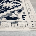 thumbnail image 6 of Hasoo Runner Rug 2x8 Rug for Living Room Shag Rug Vintage Boho High Low Pile Medallion Throw Rugs, Navy, 6 of 7