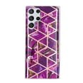 thumbnail image 2 of Allytech Galaxy S22 Ultra 5G Cell Phone 6.8" Case 2022 Electroplated Silicone Soft Flexible TPU Back Shockproof Cover Ultra Thin Slim Lightweight Case for Samsung Galaxy S22 Ultra 5G, Purple Marble, 2 of 4