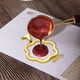 thumbnail image 5 of Sello De Moldes De Sellos Moldes de sellos de metal decoración sello anillo molde Shaper regalos (flor de ciruelo 2,5 cm) Likrtyny Libre de BPA, 5 of 7