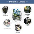 thumbnail image 6 of Iauyy Clear Backpack Heavy Duty PVC Transparent Backpack for College Workplace, The Yellow Bus Logo, 6 of 8