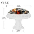 thumbnail image 4 of 4 Pcs Round White Knobs for Kitchen Cabinet Cupboard Dresser Bookcase Musical Instrument Drawer Pulls Handles Home Decor, 4 of 8