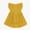 Yellow, variant on Girls Summer Print Dresses Flowy Spaghetti Strap Bow Ruched Waist Casual A-Line Sundress Purple 6-12 Months