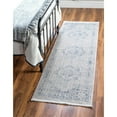 thumbnail image 2 of Unique Loom Noble Geometric Medallion Area Rug 2' 7 x 10' Runner Blue/Beige, 2 of 2