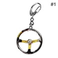 thumbnail image 4 of Racing Car Steering Wheel Zinc Alloy Mini Keychain Pendent Keyring T2W6 Key R9C3, 4 of 9