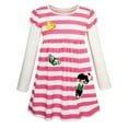 thumbnail image 1 of Robe Fille Mignonne Butterfly Rayée 2-en-1 Robe Supérieure 4 Ans, 1 of 6