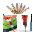 HighSpeed Steel Drilling Tapping Chamfering Integrated Drill Bit Set