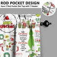 thumbnail image 3 of 2 Piece Set Kitchen Curtains Small Short Cafe Window Curtains Rod Pocket Bathroom Tier Window Treatment Drapes 27.5x24inch, 3 of 4