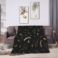 thumbnail image 7 of Balloons & Stars Doodles Blanket, Fluffy Soft Cozy Blanket Flannel Plush Microfiber Couch Throw, Bedding, 60"x50", 7 of 7