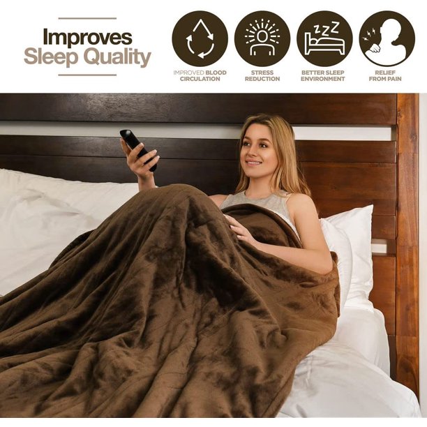 Heated Blanket, Machine Washable Extremely Soft And