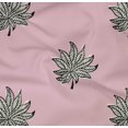 thumbnail image 4 of oneOone Organic Cotton Poplin Twill Fabric Leaves Block Print Fabric By Yard 42 Inch Wide, 4 of 4