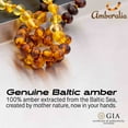 thumbnail image 2 of 13-inch Amberalia Amber Infant necklace, imported from Lithuania. Certified Baltic Sea amber with gift box, customized message, and engraved storage linen bag included., 2 of 5