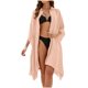 thumbnail image 1 of Conjunto de Bikini de Mujer Estilo de Camisa Suelta Cardigan Blusa de Humo Cubierta, Estampado de Poliéster para la Piscina de Playa Y Vacaciones de Verano, 1 of 9