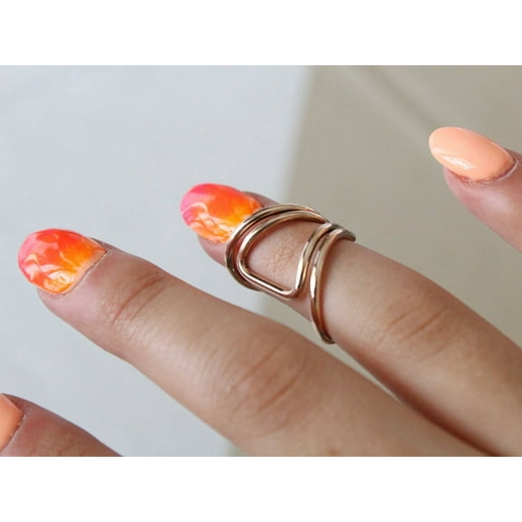 SS DESIGNS Adjustable Lateral Deviation Arthritis Splint Ring – Mallet Finger & EDS Brace in Brass, Bronze, Titanium & Silver | Pain Relief & Finger Support