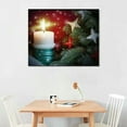 thumbnail image 2 of Nawypu  - Christmas Wall Art Candles Paintings Decorations Winter Picture Wall Decor Gift Poster Canvas Print,Framed for Living Room Home Decor, 2 of 4