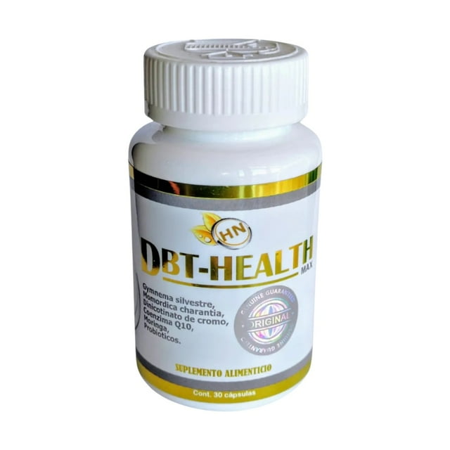 *DBT-Health MAX®* 🌱 Suplemento Alimenticio con Componentes Naturales y Probióticos | Apoyo al Metabolismo de la Glucosa, Equilibrio de Azúcar en Sangre y Bienestar Metabólico – _*30 Cápsulas*_