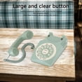 thumbnail image 4 of HLONK Téléphone Filaire Rétro avec Grandes Touches Transparentes Vert, 4 of 9