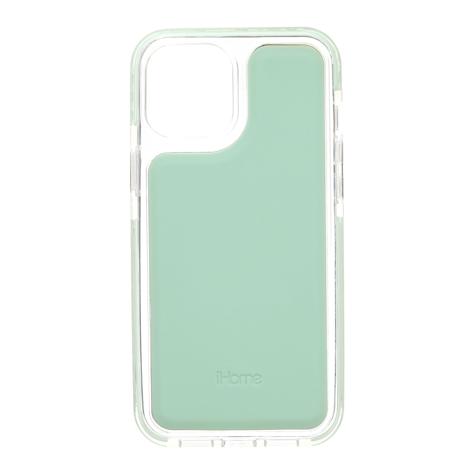 iHome Velo Silicone Impact Case for iPhone 12/12 Pro, Mint Green