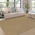 thumbnail image 4 of Geetinfly 10*13FT Area Rugs 1330Gsm 700Gsm Polypropylene Pineapple Ring Plain Washed Back Carpet-Modern-Sumeng Brown tone, 4 of 8