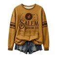 thumbnail image 7 of Women's Cozy Halloween Graphic Pullover Crewneck Sweatshirt for Autumn, 7 of 7