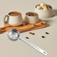thumbnail image 4 of Coffee Scoops, 1 PC 30 ML Stainless Steel Coffee Spoons,1 Tablespoon Long Handle Measuring tablespoon Fits Coffee Container for Ground Coffee, Coffee Brewing, Milk Brewin,Silver,5.51", 4 of 8