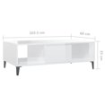 thumbnail image 4 of vidaXL Coffee Table High Gloss White 103.5x60x35 cm Engineered Wood, 4 of 5