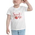 thumbnail image 3 of Sweet One Strawberry 1St Birthday Cute Toddler Tshirts for Boys Girls (White, 4T), 3 of 5