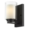 thumbnail image 2 of 1 Light Wall Sconce Frame Finish Matte Black, 2 of 3