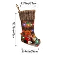 thumbnail image 2 of Luoshdecor Christmas Stockings with Colorful LED Light,18.1" Personalized Christmas Santa Elk Snowman Stockings Light for Tree, Bed, Stairs & Fireplace, 2 of 2