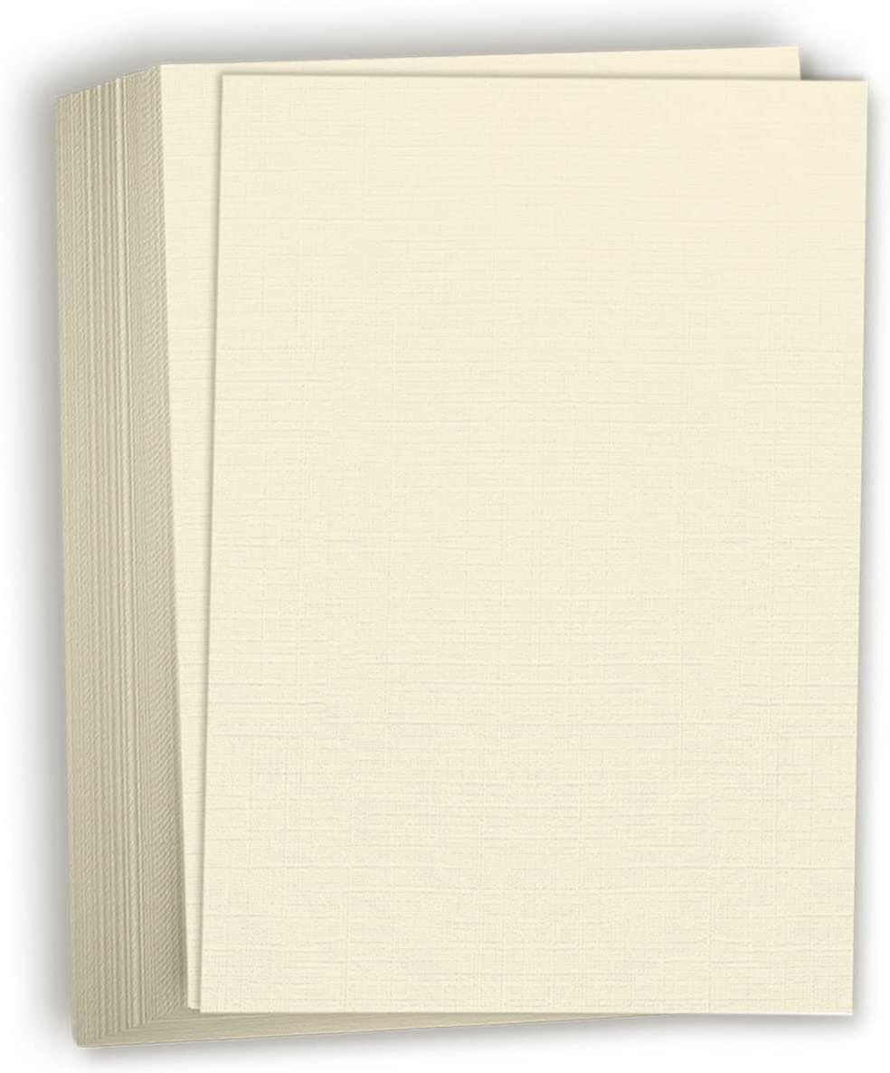 Hamilco Resume Linen Textured Cardstock Paper 8 1/2 x 11 Blank