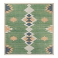 thumbnail image 3 of Unique Loom Baja Outdoor Collection Area Rug - Cabo (6' 1" Square Green/Navy Blue), 3 of 7
