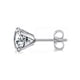 thumbnail image 1 of Pendientes con hebilla de mariposa y circonita redonda de 4 garras y aguja de soldadura de acero inoxidable 3A, elegantes, con clip para el hueso de la oreja para mujer, 1 of 5